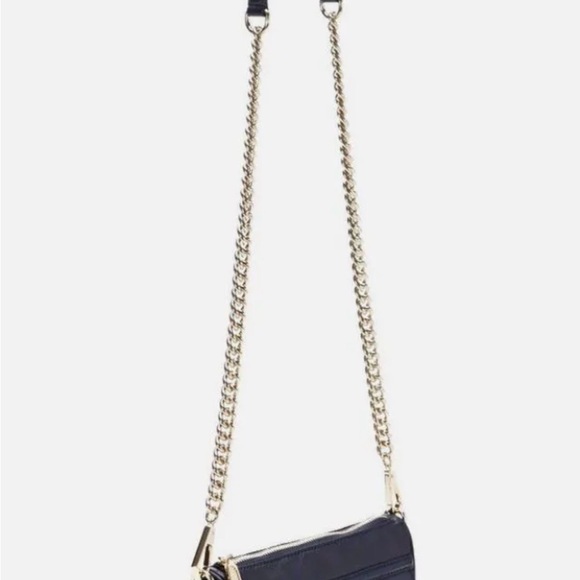 Rebecca Minkoff Mini Mac Clutch in Black with Gold hardware and duster bag - Picture 3 of 7